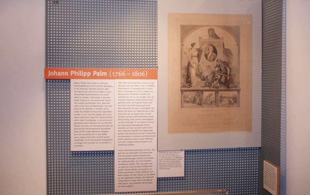 Palm-Ausstellung in der Herzogsburg Braunau.